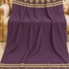 Calidum et molle Bareeze Chinar Patta Shawl Br-sh-12 ex lana pashmina et veluto.