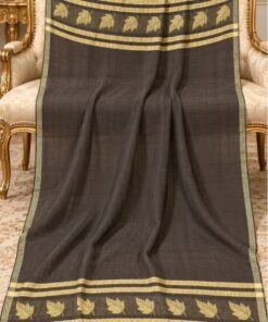 Imago ostendens Bareeze Chinar Patta Shawl Br-sh-01 ex luxurioso veluto et premium pashmina confectum apud Abu Hurairah Fabrics.