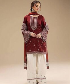 Zara Shahjahan DHK 740 Premium Quality Embroidered Winter Attire 