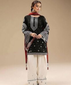 Zara Shahjahan DHK 731 Front Embroidered Dhanak Luxury Outfit 