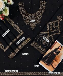 Radiate unmatched elegance and traditional charm with the HARIS SHAKEEL HS-996 Embroidered 3 Piece Suit, a mesmerizing addition to the latest Haris Shakeel Luxury Collection. Tailored specifically to meet the high fashion standards of the modern Pakistani woman, this catalogue blockbuster is designed to make you the star of any event. Whether it is an opulent baraat, a lavish evening reception, or a formal family gathering, this outfit guarantees a majestic presence. At Abu Hurairah Fabrics, we are incredibly proud to bring you this 100% authentic designer ensemble, ensuring your festive wardrobe is filled with nothing but premium excellence.