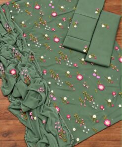 BR-129 Unstitched Winter Hit Design 3-Piece Dhanak Suit Complete Set 