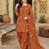 Ready to Wear Embroidered Dhanak Dupatta BR-126 Abu Hurairah Fabrics 