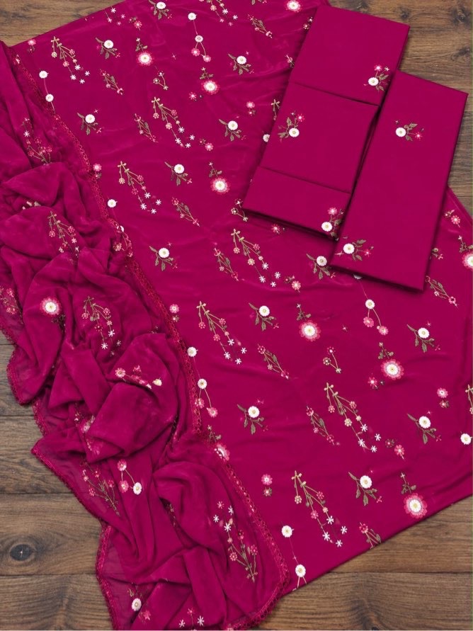 Close-up of Dhanak Embroidered Shirt Detail for BR-125 Winter Collection