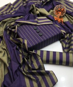Front view of Winter Multani Khaddi Susi 3 Piece Unstitched Suit featuring a check style shirt by Abu Hurairah Fabrics. 