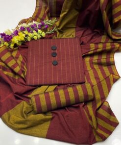 Close-up of premium check style Khaddi Susi fabric for winter unstitched trousers and shirts. 