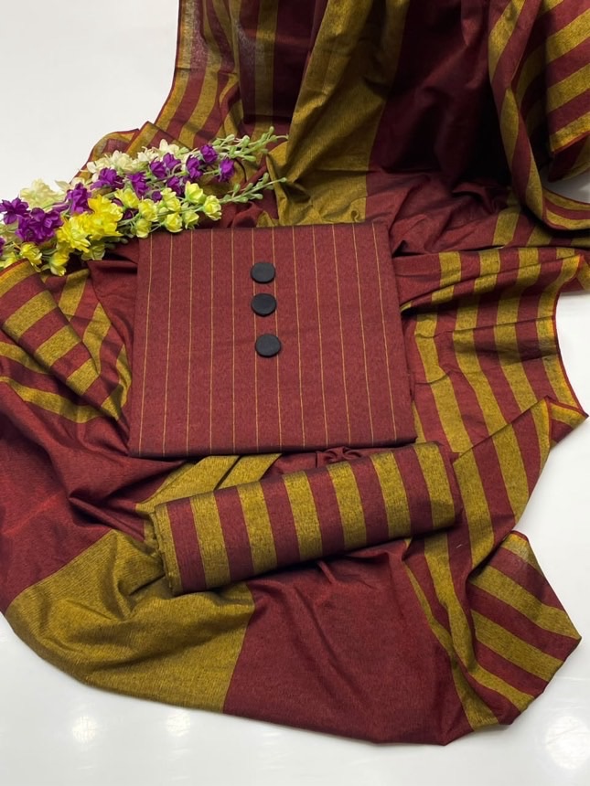 Close-up of premium check style Khaddi Susi fabric for winter unstitched trousers and shirts.