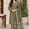 Premium quality unstitched Dhanak Marina 3 piece winter suit for ladies 