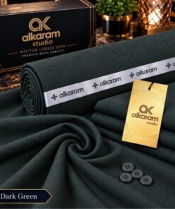 Alkaram Pure Wool Men Unstitched Winter Suit Soft Finish 