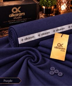 Alkaram Menswear Winter Collection Pure Wool Unstitched Suit 