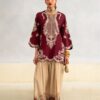 Ethnic NT-1035 heavy embroidered premium silk suit by Abu Hurairah Fabrics