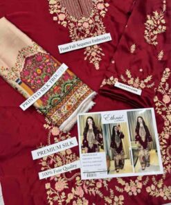 The focal point of the Ethnic NT-1035 is its breathtaking hand-crafted aesthetics. The shirt highlights a stunning front full heavy embroidery that showcases the intricate artistry of Pakistani craftsmanship. The high-density threadwork adds a gorgeous, three-dimensional depth to the neckline and hem.