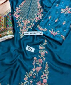 The true charm of the Ethnic NT-1032 lies in its breathtaking design. The shirt features an intricately crafted, front full heavy embroidery that showcases the rich cultural heritage of Pakistani craftsmanship. Every stitch is placed with precision, utilizing premium threads that add a majestic 3D effect to the neckline and borders.