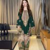 Ethnic NT-1033 unstitched heavy embroidered premium silk suit by Abu Hurairah Fabrics