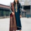 Elegant Winter Ensemble Batik DHK Embroidered 3 Piece Outfit