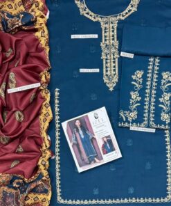 Winter Fashion Pure Dhanak Embroidered Attire for Women 