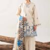 Pure Dhanak Fabric Unstitched 3 PC Suit for Women 