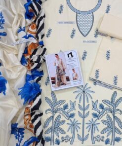 Pakistani Designer Winter Collection Batik DHK 3 Piece Suit Online 