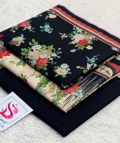 Bin Saeed Khaddar Stylish Unstitched Ladies 3 Piece Suit Outfit