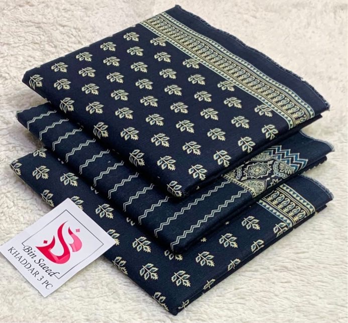 Bin Saeed Khaddar Master Replica Style Ladies 3 Piece Suit For Women