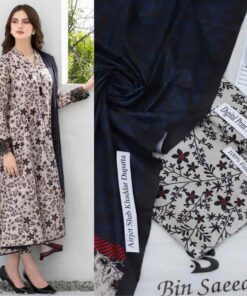 Bin Saeed Khaddar 3 Piece Unstitched Suit Winter Collection 2026 SKU-63