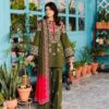 Pezwan DHK-761 deep winter dhanak embroidered shirt with wool printed shawl detail