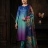 Ethnic NT-1038 3 Piece Shamooz Silk Suit front look with intricate digital print patterns 