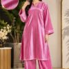High quality wide width velvet suit designed for women winter fashion