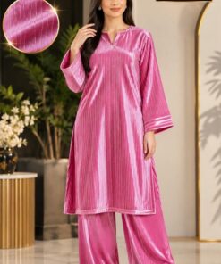 High quality wide width velvet suit designed for women winter fashion