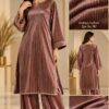 Abu Hurairah Fabrics original velvet 2PC design for sophisticated festive wear