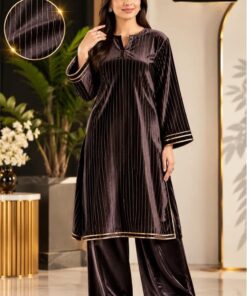 Beautiful winter party dress featuring radiant shimmering lining on premium velvet