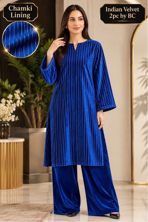 Exclusive winter clothing collection 2PC unstitched velvet by Abu Hurairah Fabrics