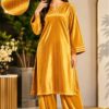 Beautiful winter party dress featuring radiant shimmering lining on premium velvet