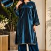 Authentic chamki velvet unstitched dress from the latest Abu Hurairah Fabrics arrival