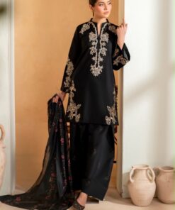 Detailed embroidered shawl and matching pure Dhanak shirt for Baroque DHK-755 