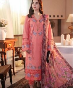 Baroque DHK-751 pure Dhanak winter embroidered luxury suit front view Abu Hurairah Fabrics 