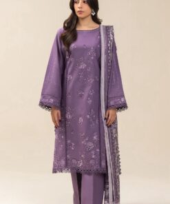 Baroque DHK-754 premium winter unstitched suit paired with warm woolen shawl 
